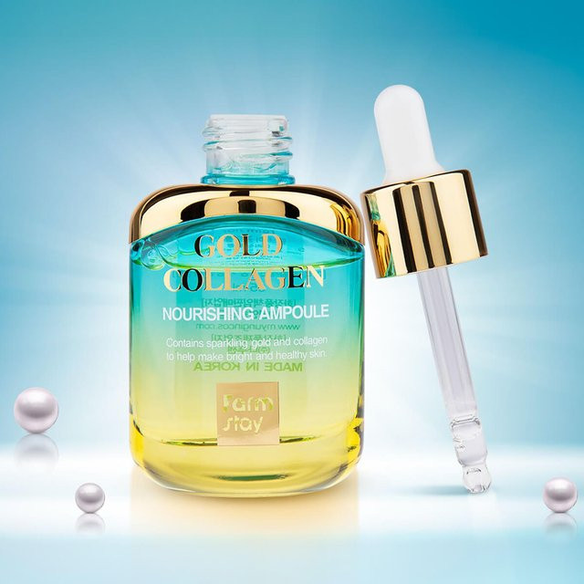 Farm Stay Gold Kollagen Nährende Ampulle Serum, 35 ml, Empfindliche Haut - Bild 1