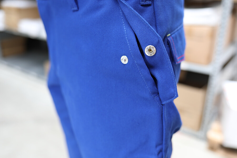 Alpha-Tex Schweißer-Bundhose FR-C370 Flammschutz Blau EN ISO 11611 EN ISO 11612 Kat. III EN ISO 20345 - Bild 1