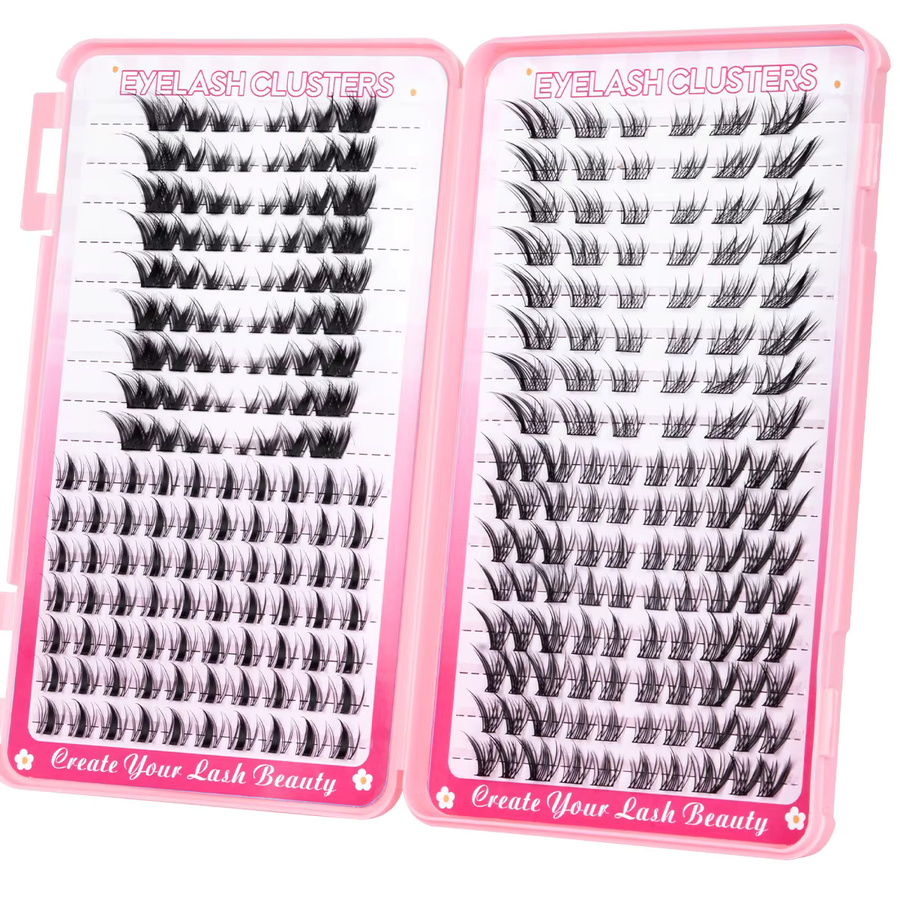 SEXYSHEEP Wimpern-Cluster-Set, Black, Natürlich, Unisex - Bild 3
