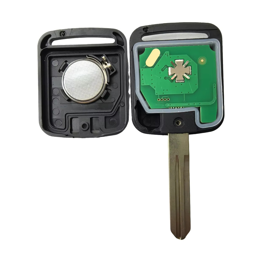 QCONTROL Smart Remote Auto Schlüsselanhänger mit 2 Tasten, 433 MHz und ID46 Chip für Nissan Elgrand, X-TRAIL, Qashqai, Navara, Micra, Note, NV200, Schwarz - Bild 3