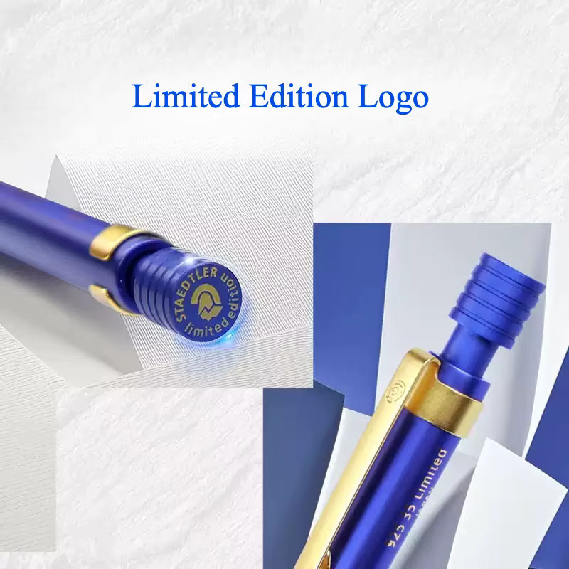 STAEDTLER MARS Limited Edition Druckbleistift 0,5 mm HB in Gold/Silber/Blau mit Geschenkbox - Bild 3