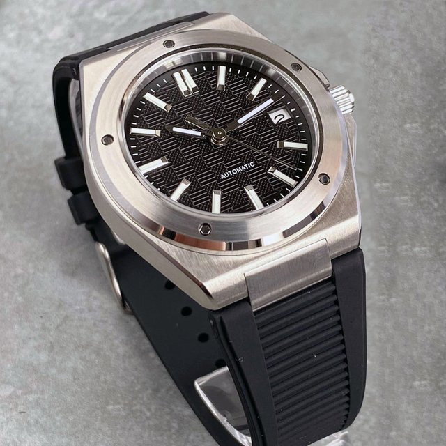 Tandorio Automatikarmbanduhr, Edelstahl, Schwarz, Saphirglas, Herren - Bild 1