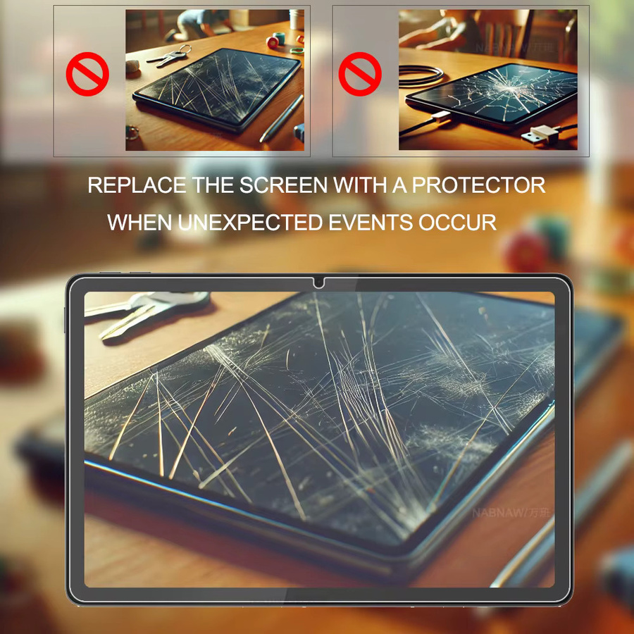 2 Stück Displayschutz aus gehärtetem Glas für Lenovo Tab 10.1, Idea 11, M11, M10 Plus, P11 Pro, K11 und Xiaoxin 11, transparent, 9H Härtegrad - Bild 5