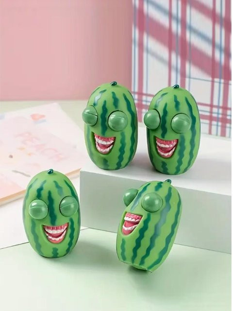 Wassermelone Stressabbau-Spielzeug, Grün - Bild 1