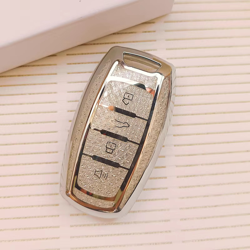 ICAR White Diamond TPU Autoschlüsselhülle für Great Wall Haval Jolion, H6, H7, H4, H9, F5, F7, F7X, F7H, H2S, Dargo und Smart Remote Fob in Weiß - Bild 2