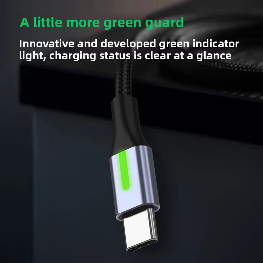 NNBILI USB-A auf USB-C Datenkabel 66W Schnellladekabel in Schwarz - Bild 4