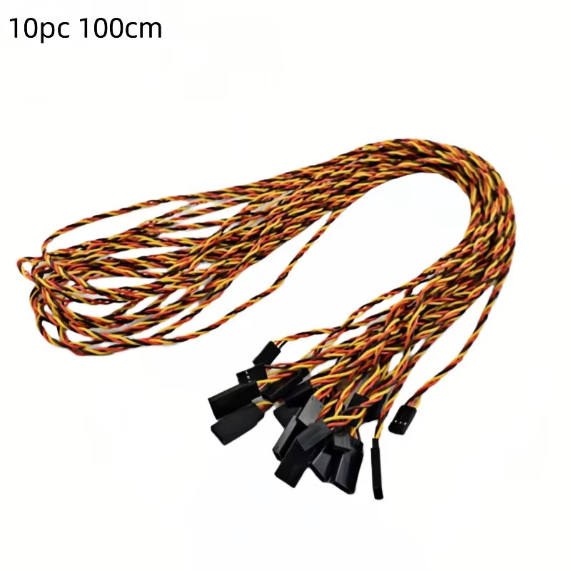BANGSHE Servo-Verlängerungskabel für JR-Modelle und Starrflügler, 30-adriges Twisted-Pair-Signalkabel für Futaba ESC mit Verpolungsschutz, multicolour - Bild 2