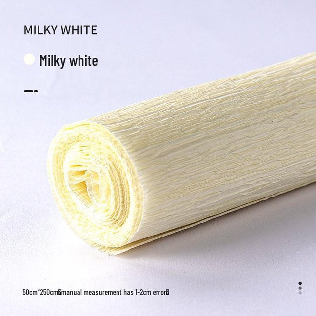 TOOLCRAFT Krepppapier für Kinder-Bastelarbeiten in Mehrfarbig und Weiß, strukturiertes Papier für Kindergarten-Bastelprojekte, Breite: 50 cm, Länge: 250 cm - Bild 1