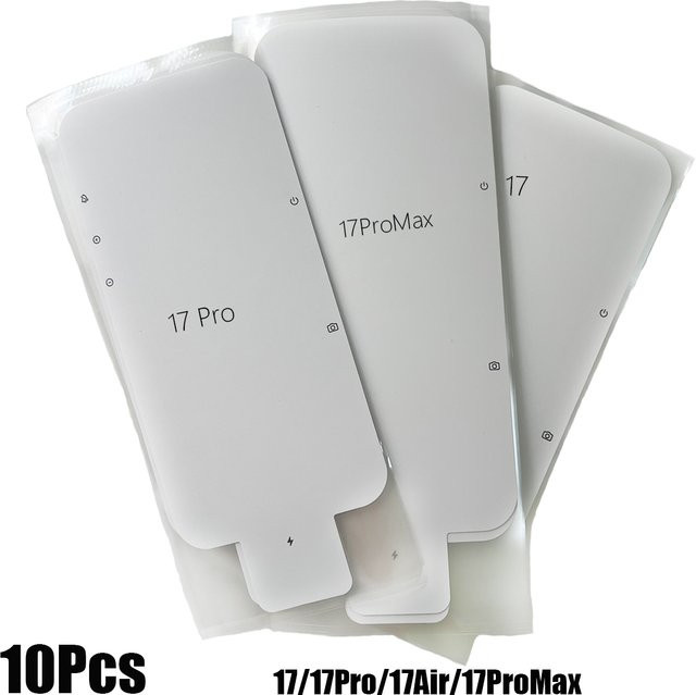 10er Set transparente Displayschutzfolien für Apple iPhone 17 Pro Max und iPhone 17 Air - Bild 1