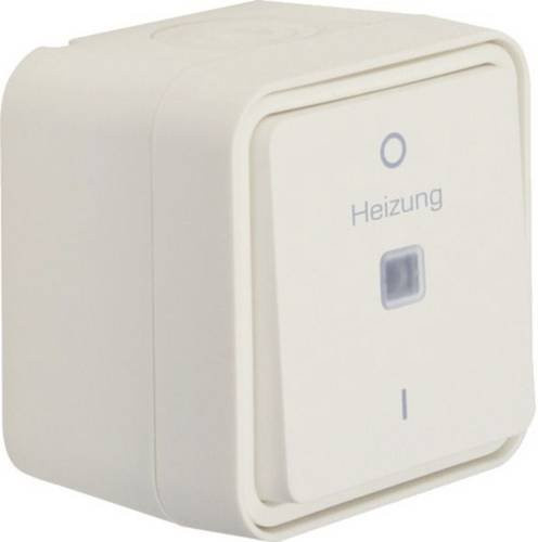 Hager Ausschalter Polarweiß WNC015B IP55 Aufputzschalter - Bild 1