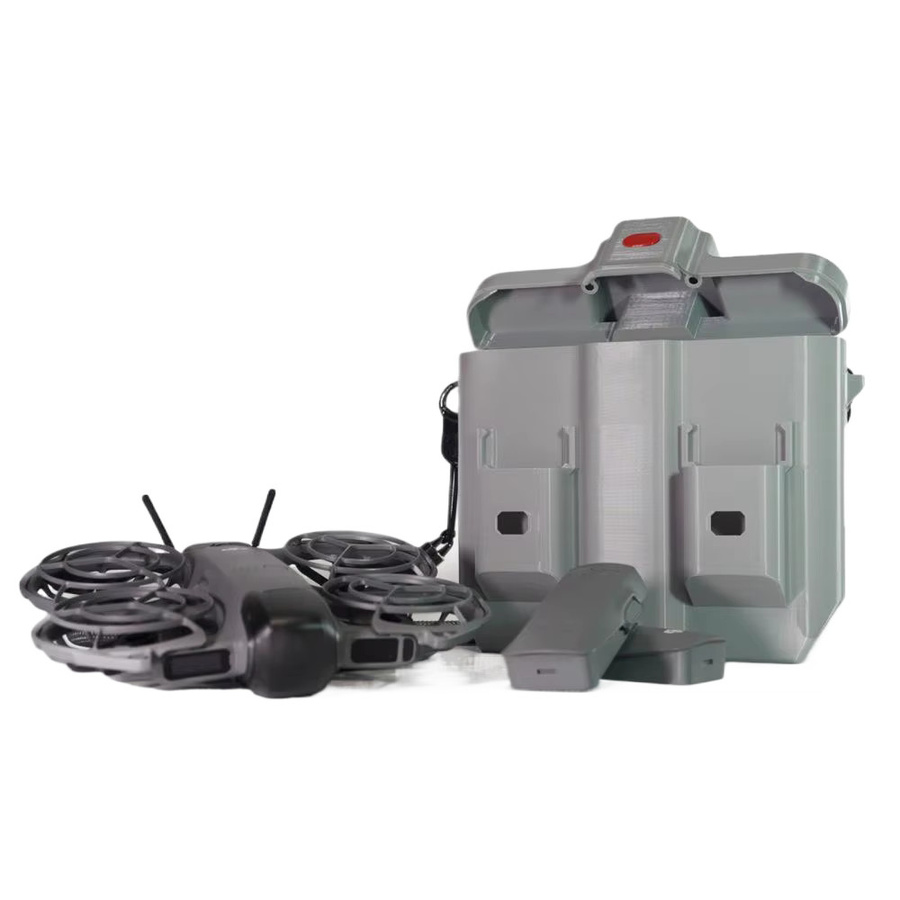 Schützende Aufbewahrungsbox für DJI Neo 2 in Grau, 3D-gedruckte Anti-Druck-Hartschale als Tragetasche für dein Drohnen-Zubehör - Bild 4