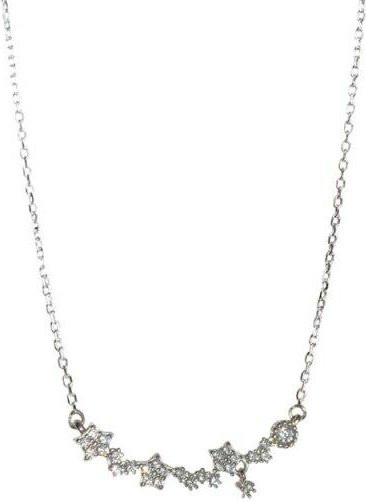 Halskette 925 Silber, Stern, Zirkonia, Damen - Bild 1