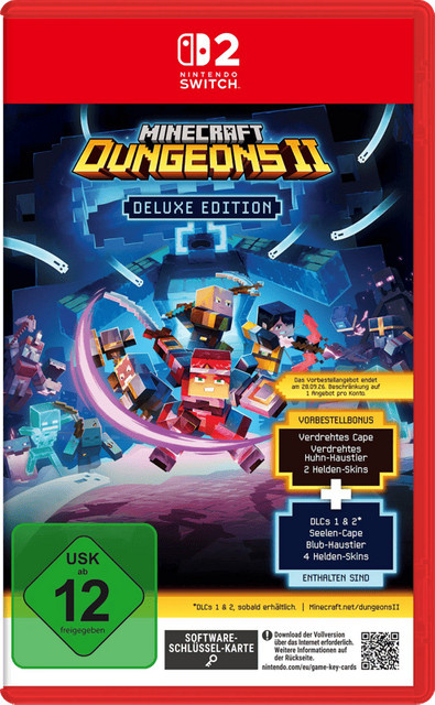 Minecraft Dungeons II Deluxe Edition für Nintendo Switch 2 Action RPG Adventure in Multicolor - Bild 1