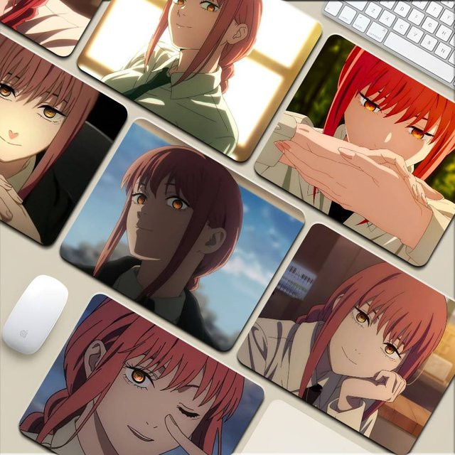Moetch Anime Chainsaw Man Makima Mauspad, rutschfeste Schreibtischunterlage in Multicolour - Bild 1