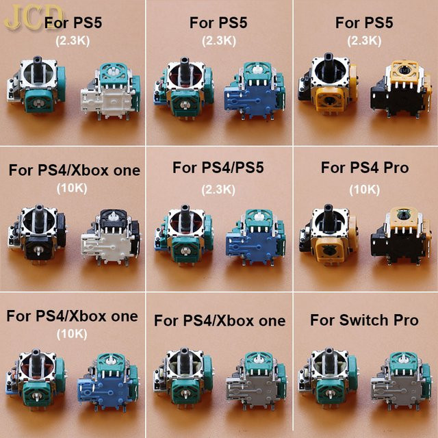 JCD 2er Set 3Pin 3D Analog Stick Joystick Rocker Sensor Modul Ersatz für Xbox One, PS3, PS4 und PS5 - Bild 1