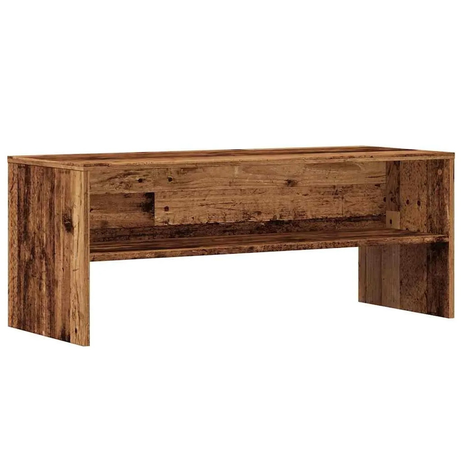 vidaXL TV-Regal in Altholz-Optik aus Holzwerkstoff, Farbe: Braun, B/T/H: 100 x 40 x 40 cm - Bild 2