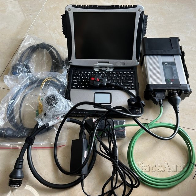 MB SD C5 Star Diagnosegerät SD Connect Compact 5 mit CF-19 I5 Militär-Laptop und 320GB HDD in Schwarz - Bild 1