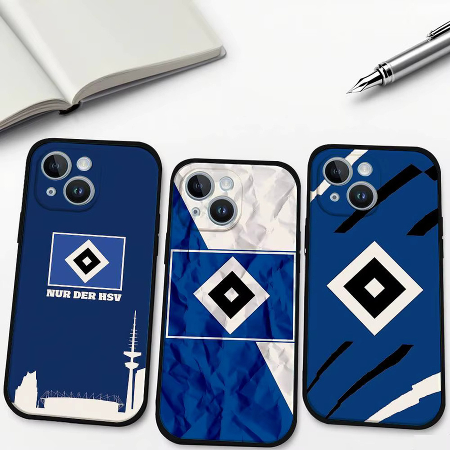 I-Hamburger-R SV Handyhülle aus weichem TPU für iPhone 11 bis iPhone 17 Pro Max Plus in Blau - Bild 2