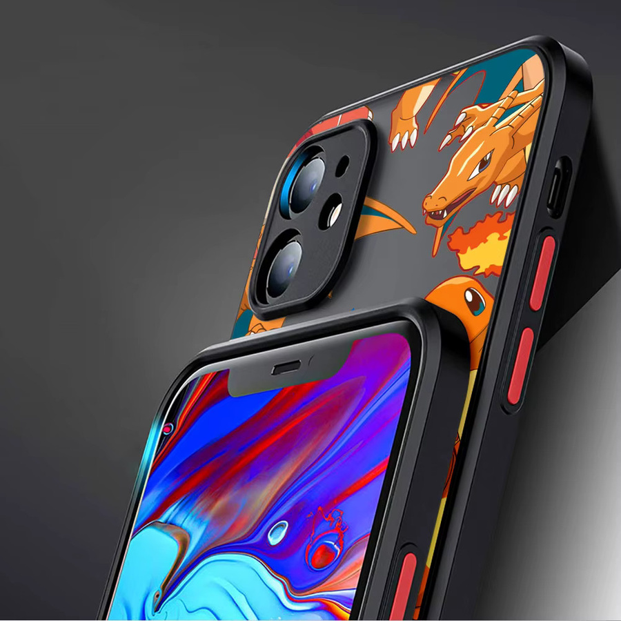 Pokemon Anime Cartoon Handyhülle aus PC Hartschale für Apple iPhone 11 13 15 Pro Max 14 Plus 12 Mini 7 8 SE X XS XR 6 in Multicolour - Bild 1