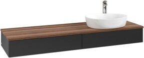V&B Waschtischunterschrank Antao ohne Frontstruktur in Weiß lackiert, B: 160 cm, T: 50 cm - Bild 1