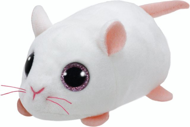 Ty Glubschi Anna Maus, Plüschtier, weiß, 10cm - Bild 1