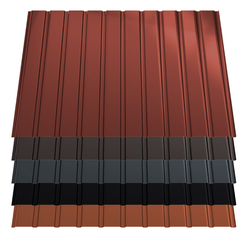 Trapezblech T7 Wand aus Stahl von Blachotrapez GmbH in Rot, 0,50 mm Stärke - Bild 1
