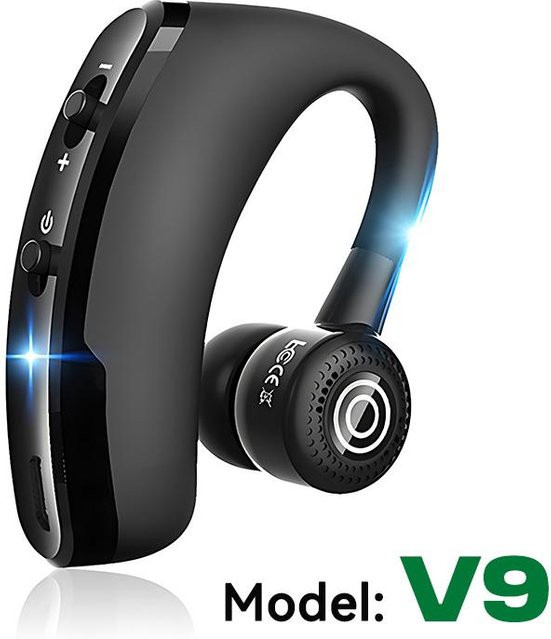 VAORLO V8 V9 Bluetooth In-Ear Kopfhörer Kabellose Stereo HD Kopfhörer mit Mikrofon in Schwarz - Bild 1