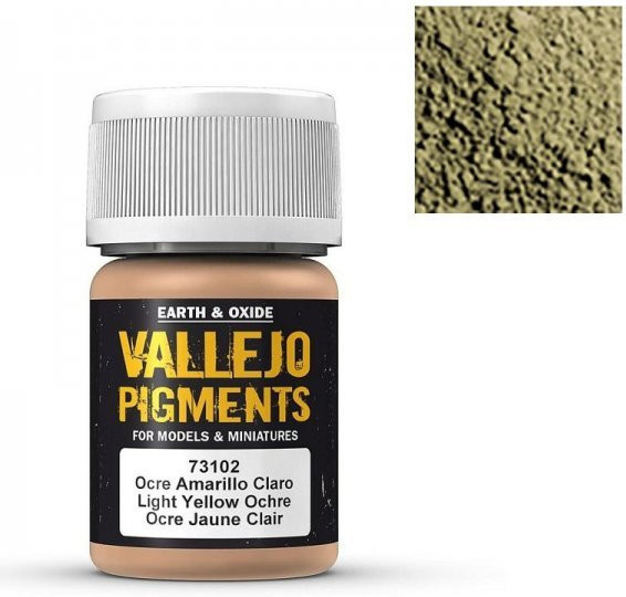 Vallejo Pigment Light Yellow Ocre, 30ml - Bild 1