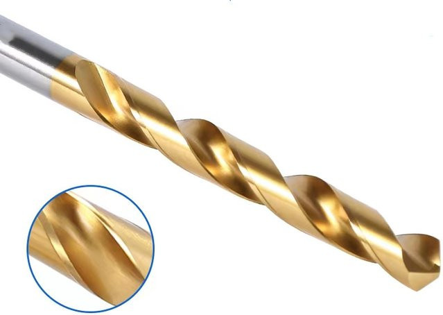 KAVTECNC TOOLS Spiralbohrer aus Schnellarbeitsstahl mit geradem Schaft für Metall, Farbe: Gold, Durchmesser: 13,5 mm bis 16 mm - Bild 1
