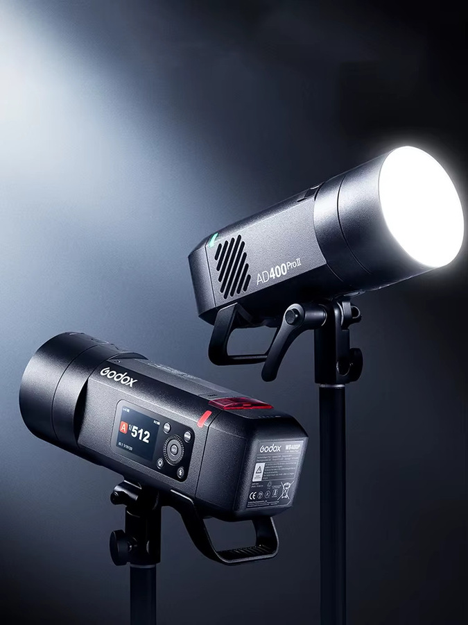 Godox AD400Pro II WITSTRO All-in-One Outdoor-Blitzgerät in Schwarz mit Li-Ionen-Akku, TTL, HSS und 2,4G Wireless X-System - Bild 5