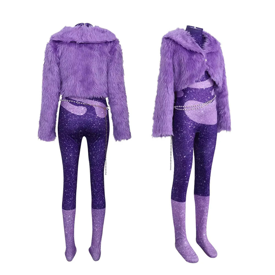 ZOBOTT Gazelle Cosplay-Kostüm, lila, Plüsch / Textil, Unisex - Bild 3
