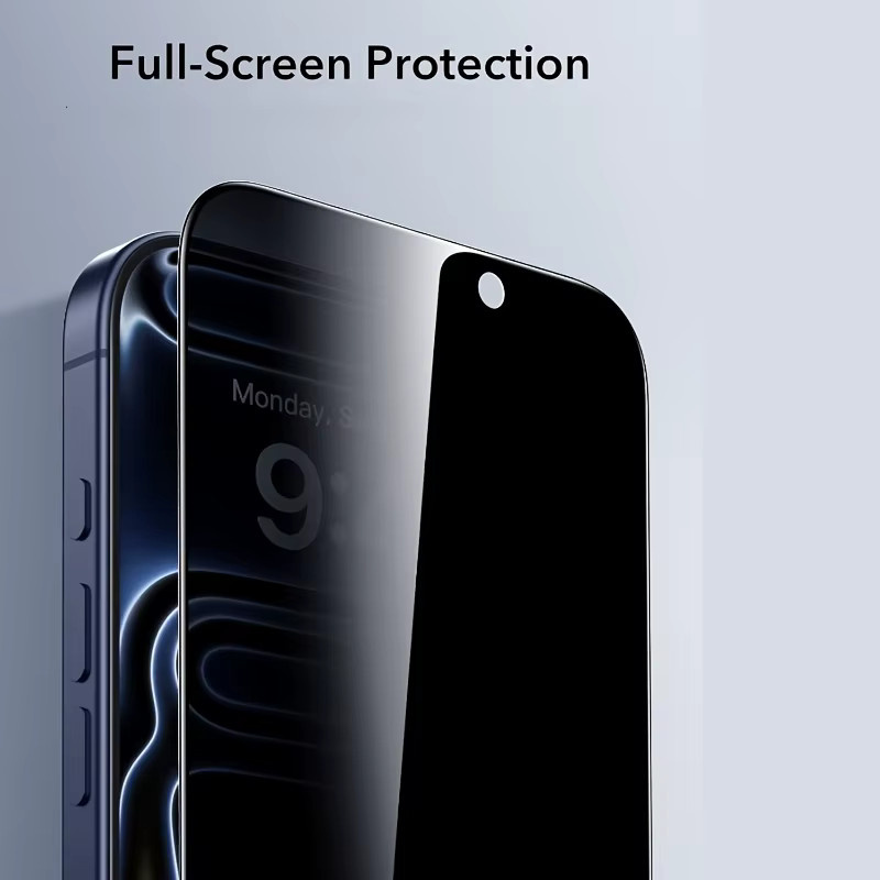 ONEVAN 3er Pack Privatsphäre Displayschutzfolie aus gehärtetem Glas für iPhone 17 16 15 14 13 12 11 Pro Max Plus Air XR XS transparent - Bild 5