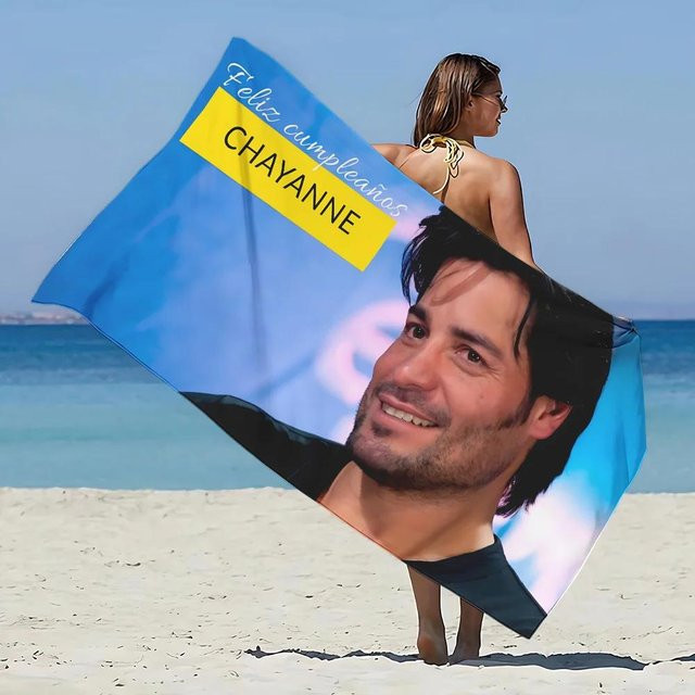 Chayanne Dance With Me Strandtuch aus Mikrofaser, sandfrei und schnelltrocknend, Mehrfarbig, B/H: 40 x 70 cm - Bild 1