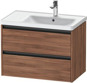 Duravit Waschtischunterschrank Ketho.2 in Nussbaum Natur, Farbe Braun, B/T/H: 78,4 x 45,5 x 54,9 cm - Bild 1