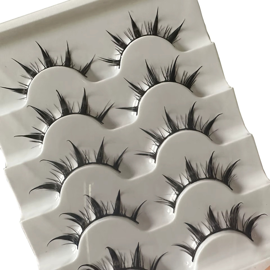 JIEFUXIN Falsche Wimpern, 10 Paar, Unisex - Bild 3
