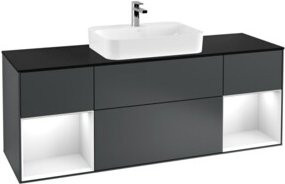 V&B Waschtischunterschrank Finion in Blau lackiert, B/T: 160 x 50,1 cm - Bild 1