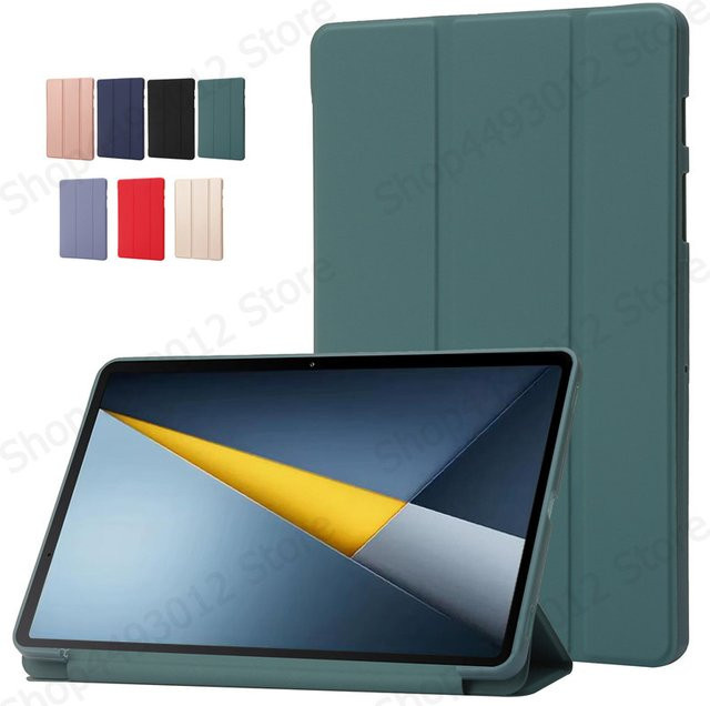 Xiaomi Poco Pad M1 Etui aus PU-Leder und Silikon in Schwarz für 12,1 Zoll Tablets - Bild 1