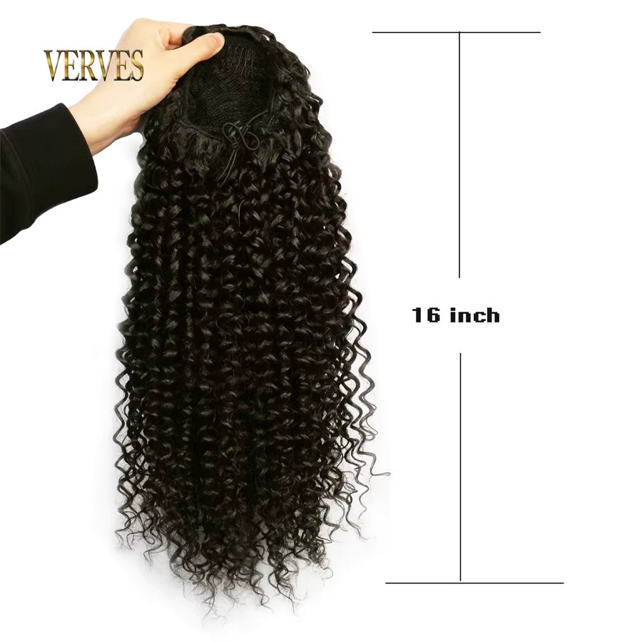 Verves Haarverlängerung Clip-in, lockiges Haar, Unisex - Bild 4