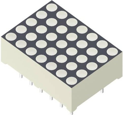 Kingbright Punkt-Matrix-Anzeige Rot 17,78 mm 1,95 V TA07-11SURKWA - Bild 1