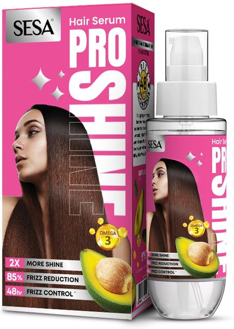 Sesa Pro Shine Haarserum, 100 ml, Damen, für trockenes Haar, Avocado & Omega 3 - Bild 1