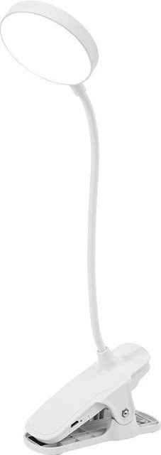 TianJinGeErLiShangMaoYouXianGongSi LED Clip-On Tischlampe mit USB-Ladefunktion, dimmbar, weiß - Bild 1