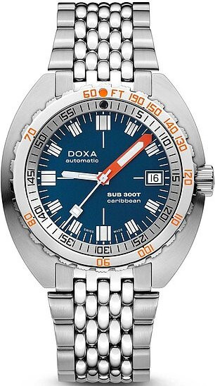 Doxa SUB300T Caribbean Armbanduhr, Automatik, Edelstahl, Blau, 42,5 mm, Herren - Bild 1
