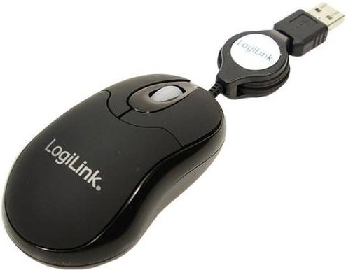 LogiLink ID0016 Optische USB-Maus in Schwarz mit 800 dpi und 3 Tasten - Bild 1