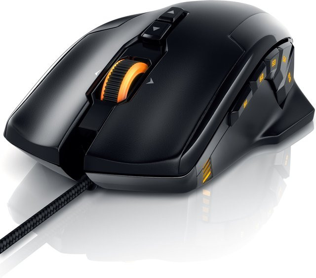 Titanwolf Gaming-Maus kabelgebunden mit 10800 dpi, RGB LEDs und Gewichts-Justierung, Schwarz - Bild 1