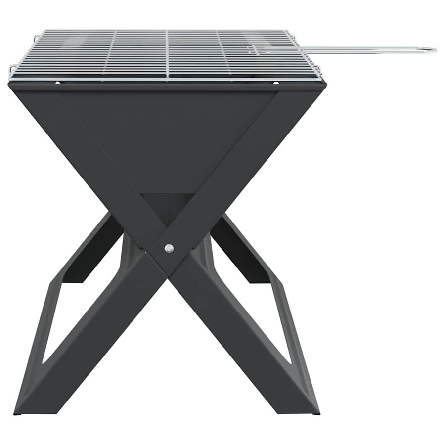 vidaXL Outdoor Grill aus Stahl in Schwarz B/T/H: 46 x 31 x 31 cm - Bild 7