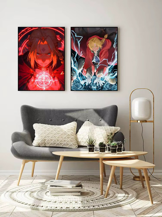 Kayou Fullmetal Alchemist Anime-Poster Kunstdruck aus Papier in Multicolour, B: 15,0 cm, H: 10,0 cm - Bild 7