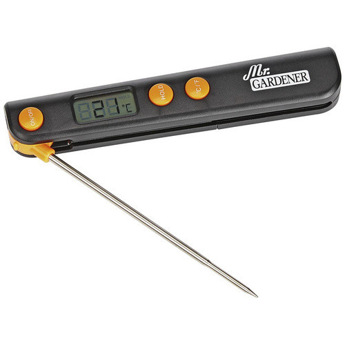 Mr. GARDENER Digitales Grillthermometer zur Temperaturkontrolle in Schwarz aus Kunststoff und Metall - Bild 2