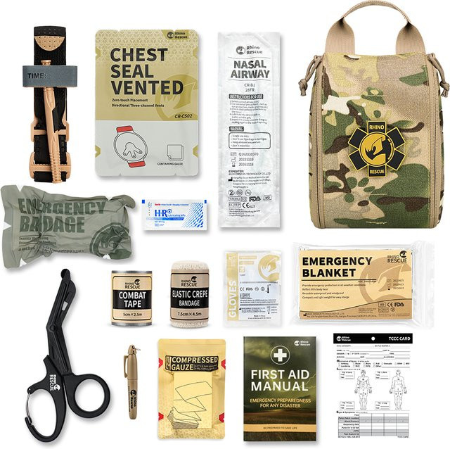 Rhino Rescue 002M EHBO-Kit IFAK-Etui mit Molle für Camping, Wandern und Outdoor in Multicolour - Bild 1