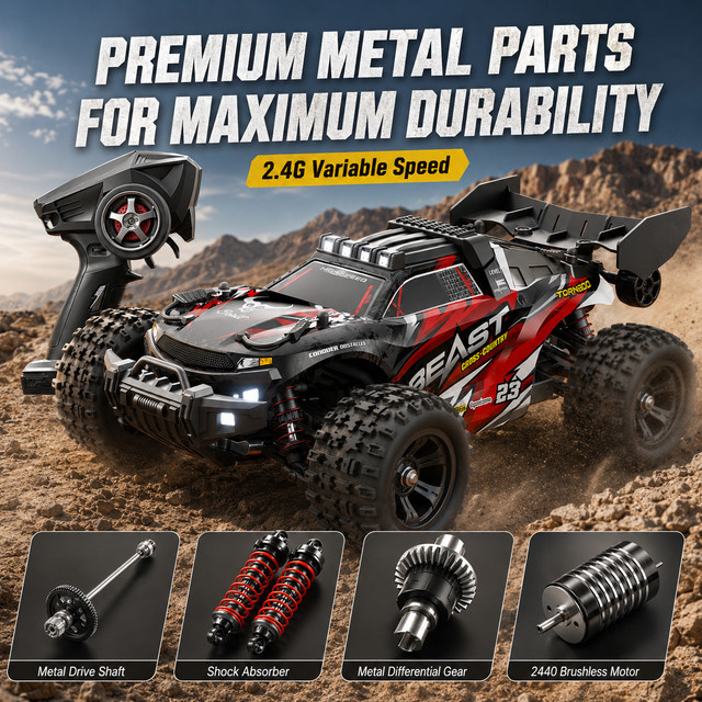 ZNLYRION SG118MAX PRO RC Offroad-Truck, 1:18, 4WD, bürstenlos, ferngesteuert, mit Metallchassis - Bild 1