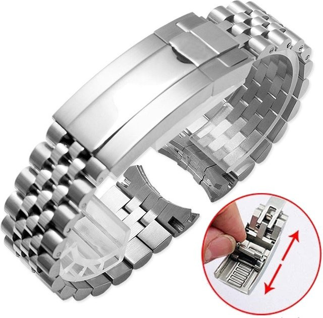 Uhrenarmband 904 Jubilee, Edelstahl, Silber, 20 mm, Unisex - Bild 1